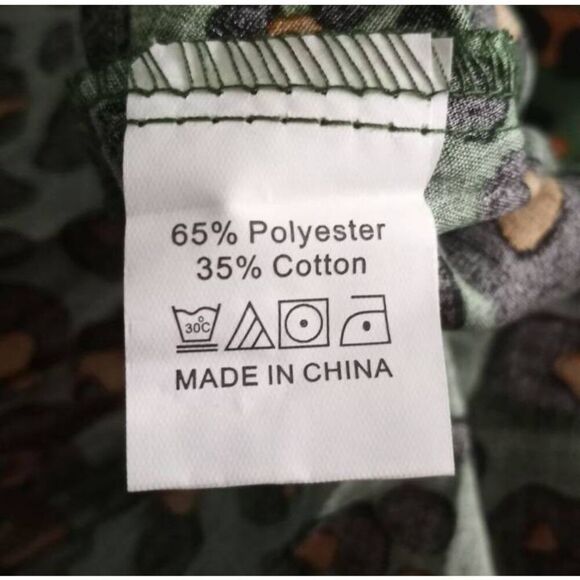 KIRUNDO GREEN LONG SLEEVE LEOPARD PRINT SHIRT DRESS SZ. L NWT. - Picture 10 of 12